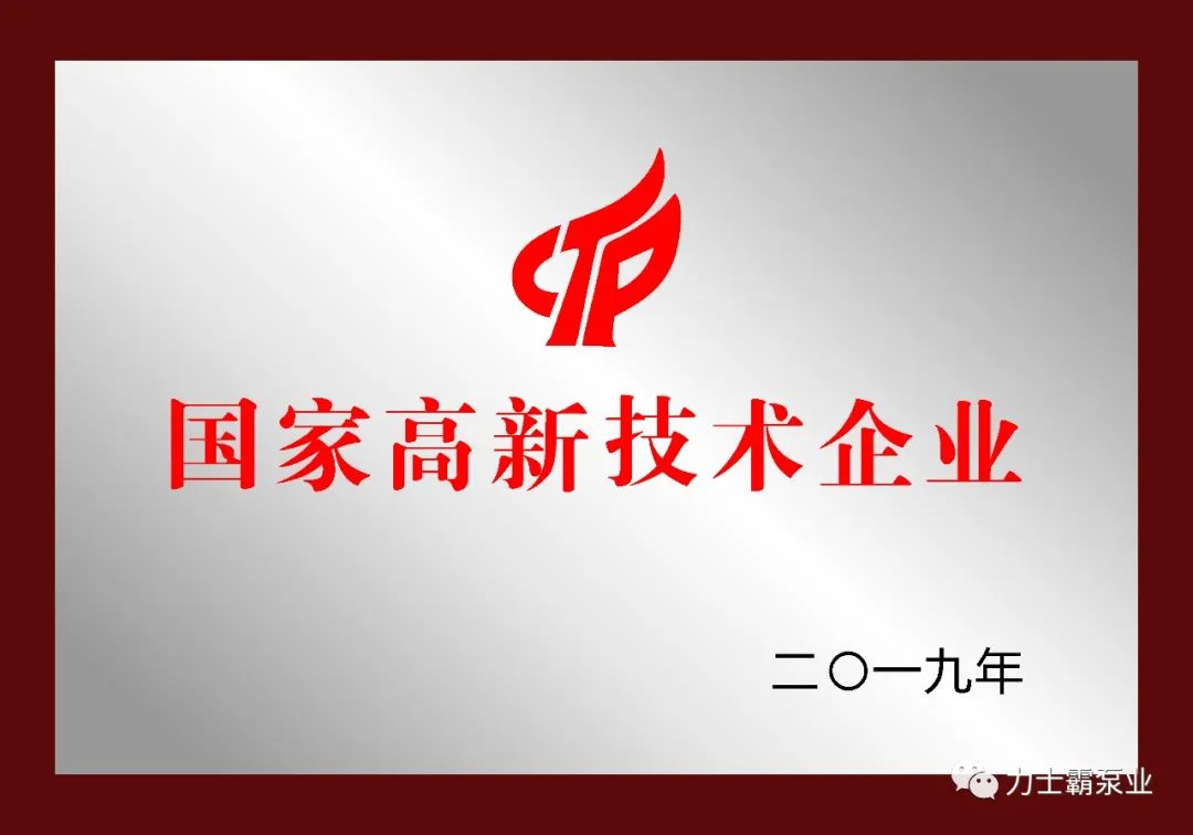喜訊｜力士霸泵業順利通過國家高新技術企業復審(圖2)